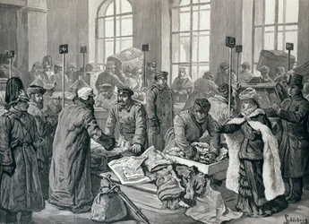 Custom House Officers Examining Passengers