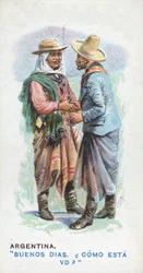 Customary Greeting in Argentina