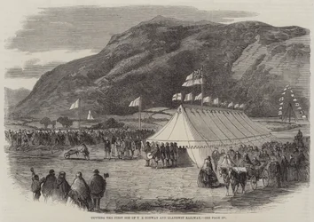 Cutting the First Sod of the Conway and Llanrwst Railway