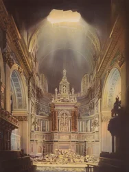 Damage to the interior of St Paul