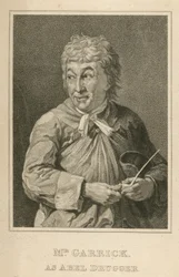 David Garrick, actor, as Abel Drugger