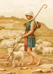 David Tending His Sheep