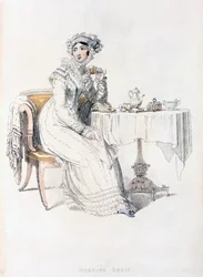 Day dress, fashion plate from Ackermann