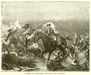 Death of Marshal Schwerin at Prague