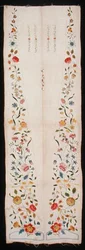Decorative textile for a gown