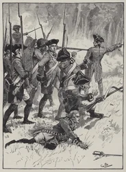 Defeat of General Braddock in the Indian ambush