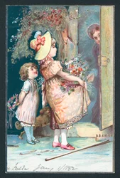 Delivering flowers for Christmas