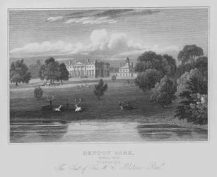 Denton Park, General View, Yorkshire, The Seat of Sir W C Ibbetson, Baronet