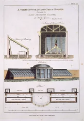 Design for a Green House and two Peach Houses, 1806