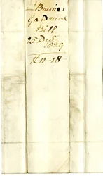 Devonshire MSS AS 3101, folio from a bundle of bills settled by Pinder Simpson for Lord George Cavendish, including Alexander Bowie