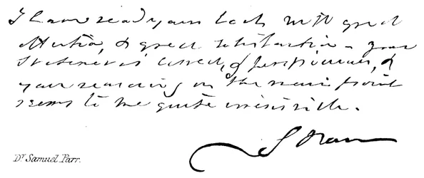 Dr Samuel Parr