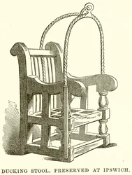 Ducking Stool Preserved at Ipswich