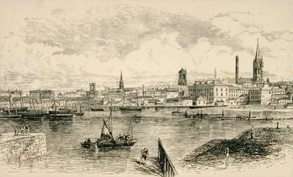 Dundee in c.1880, from 