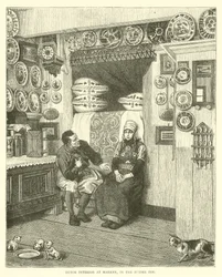 Dutch interior at Marken, in the Zuider Zee