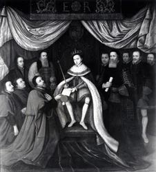 Edward VI Granting the Charter to Bridewell and Bethlehem Hospitals in 1553