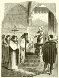 Edward VI Presenting the Warrant for the Execution of Joan Bocher to Archbishop Cranmer