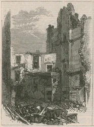 Effects of the Explosion at Clerkenwell: Interior of Houses in Corporation Lane