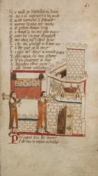 King John’s body was taken to Worcester Cathedral for burial, illustration from 