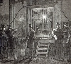 Electrical apparatus for the Clock Tower, Houses of Parliament from The Illustrated London News, 16th August 1873