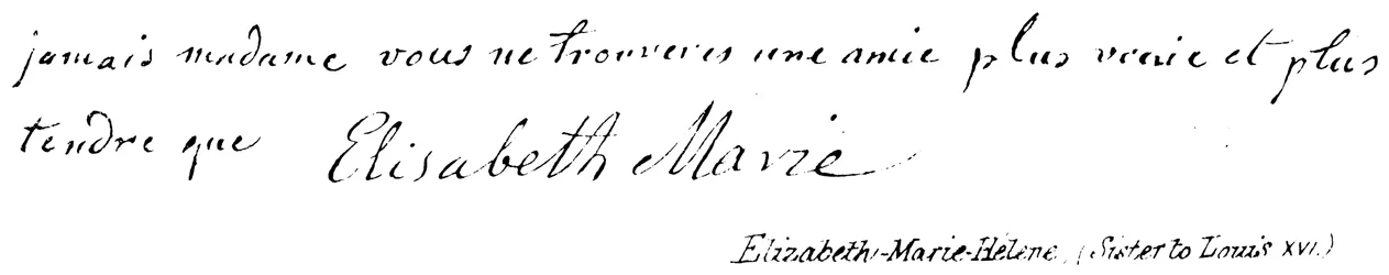 Elizabeth-Marie-Helene, Sister to Louis XVI