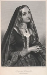 Elizabeth Woodville, Queen of Edward IV, illustration from 