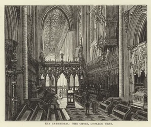 Ely Cathedral, the choir, looking west