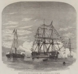Embarkation of the Prince of Wales in HMS 