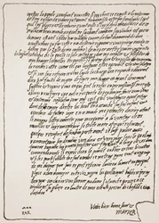 End of a letter to Queen Elizabeth, from Mary, Queen of Scots, when in Prison, asking to have a Catholic Chaplain, illustration from The Church of England: A History for the People by H.D.M. Spence-Jones