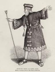 English actor Edmund Kean in the title role in Shakespeare