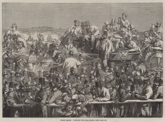 Epsom Races, waiting for the Start