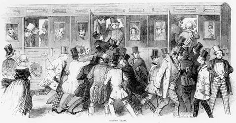 Epsom Races 1847: The Railway - Second Class