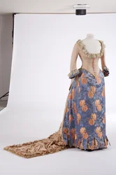Evening dress, 1880s