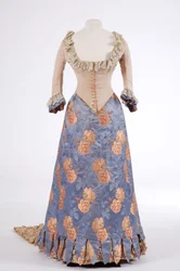 Evening dress, 1880s
