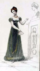 Evening Dress, fashion plate from Ackermann