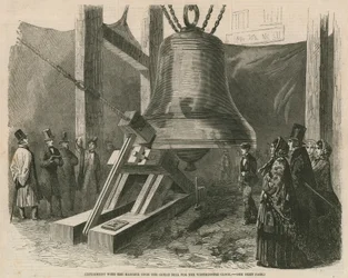 Experiment with the hammer upon the great bell for the Westminster clock