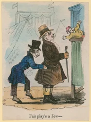 Fair plays a Jew; cartoon