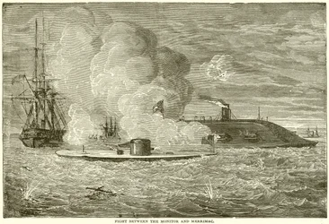 Fight between the Monitor and Merrimac
