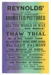 Flyer for Reynolds Lime Street, London