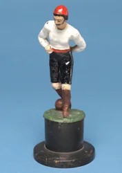 Footballer with the ball at his feet