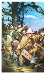 Francis Brett Young Leading His Wounded Patients to Safety