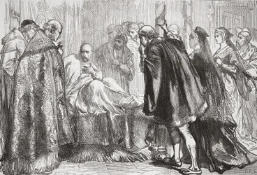 Francis I on his death bed