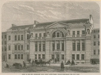 Front of the New Freemasons Hall, Great Queen Street, Lincoln