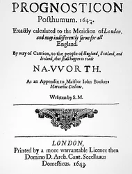 Front page from Prognosticon, published in 1643
