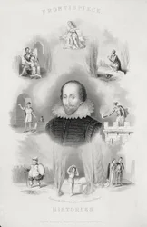 Frontispiece for the Histories, from The Complete Works of Shakespeare, revised by J. O. Halliwell, engraved by G. Greatbach