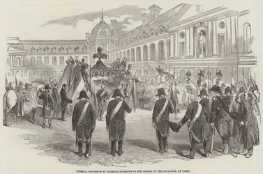 Funeral Procession of Marshal Exelmans to the Church of the Invalides, at Paris