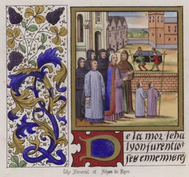 Funeral of Jehan De Lyon