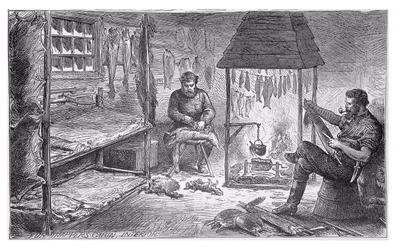 Fur Trappers in Canada, 1880