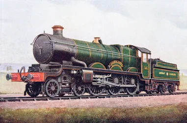 G.W.R Caldicot Castle, illustration from The Book of the Locomotive by G. Gibbard Jackson, published 1924