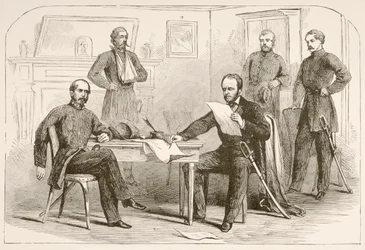 General Joseph Eggleston Johnston Surrenders the Army to Tennessee to General William Tecumseh Sherman