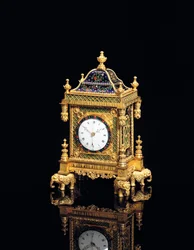 George III Musical and Quarter Chiming Small Table Clock, Howlett & Horne, London